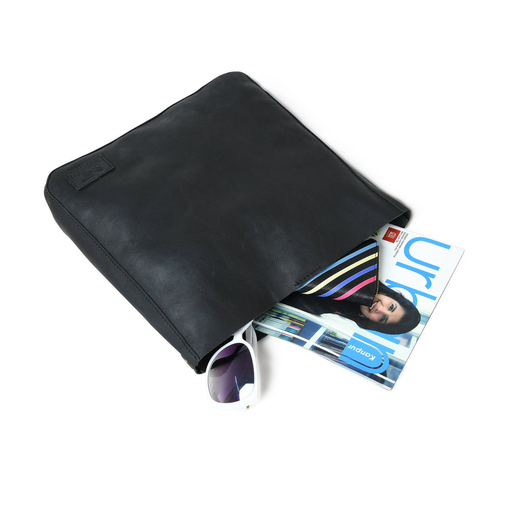 Serenity Everyday Crossbody Sling, Black Classy Leather Bags