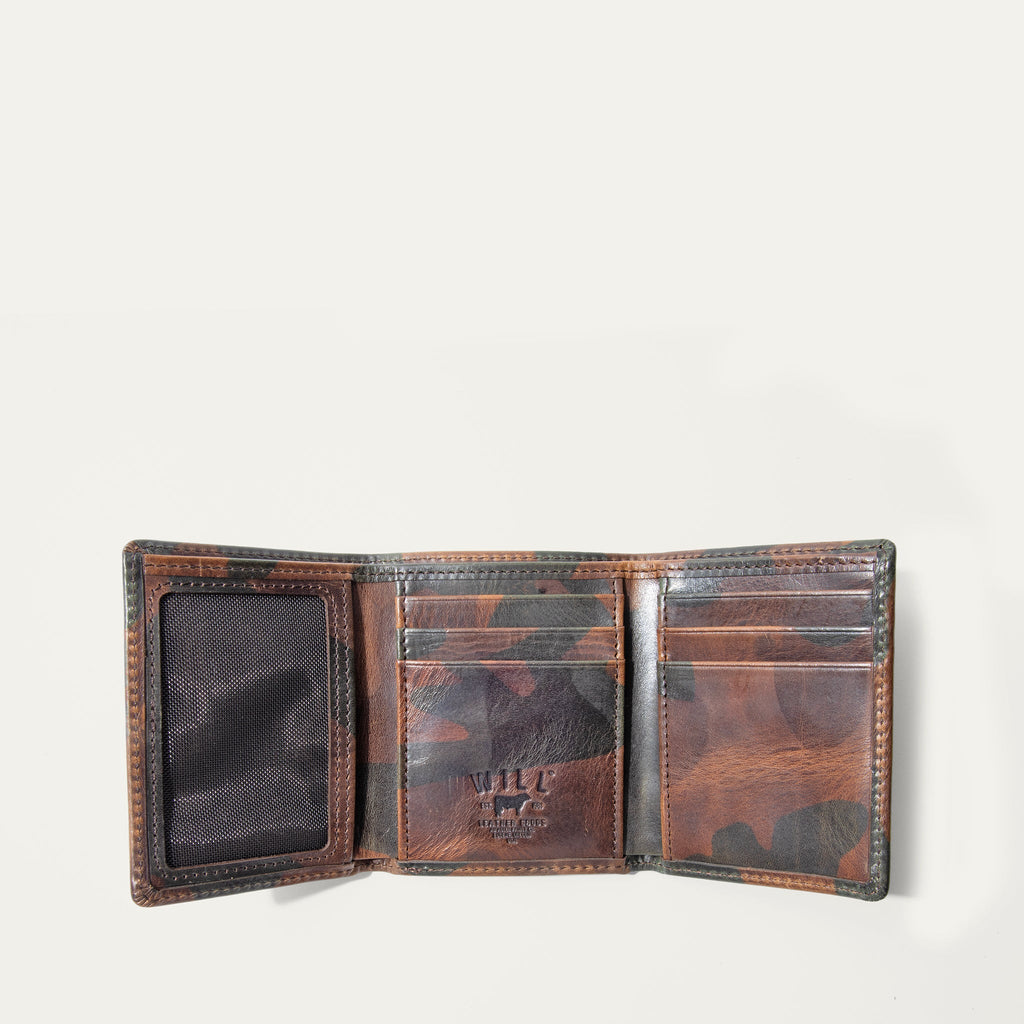 Military Trifold Will Leather Goods