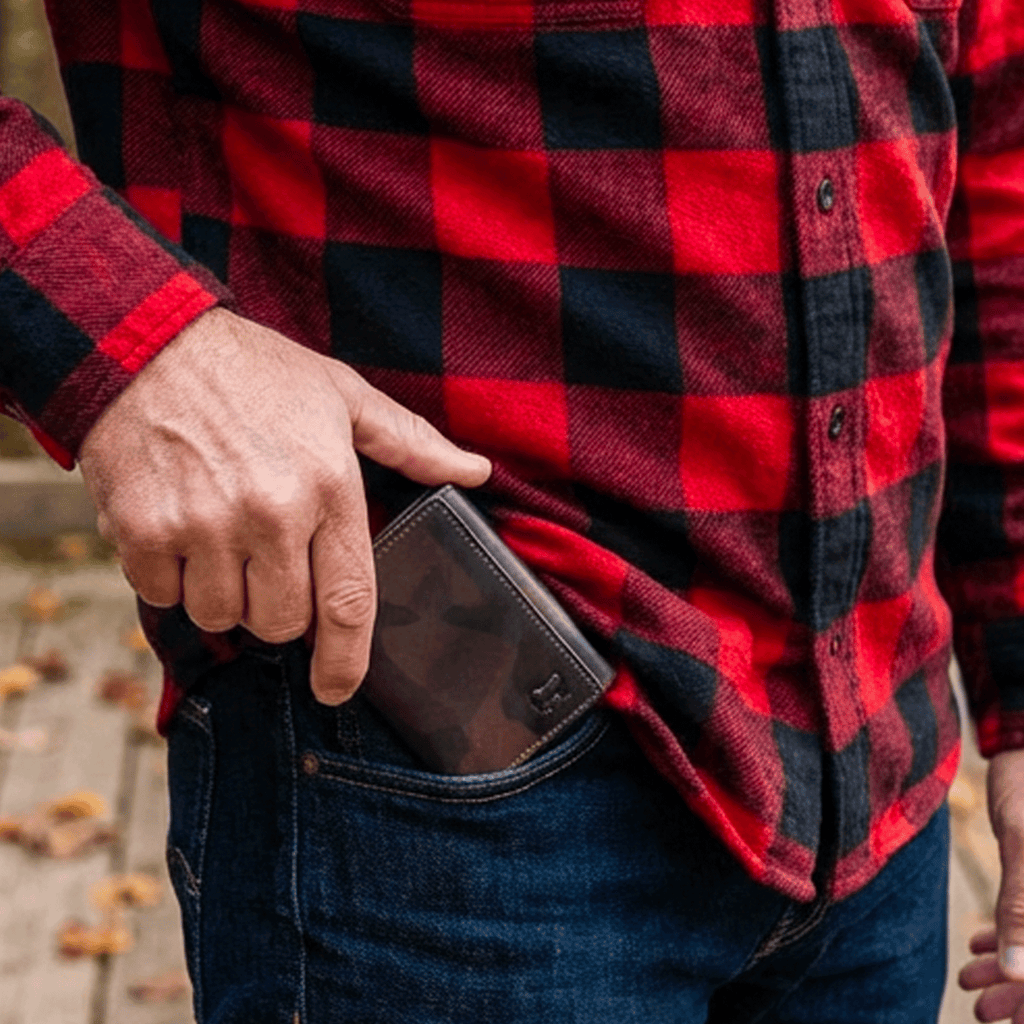 Military Trifold Will Leather Goods