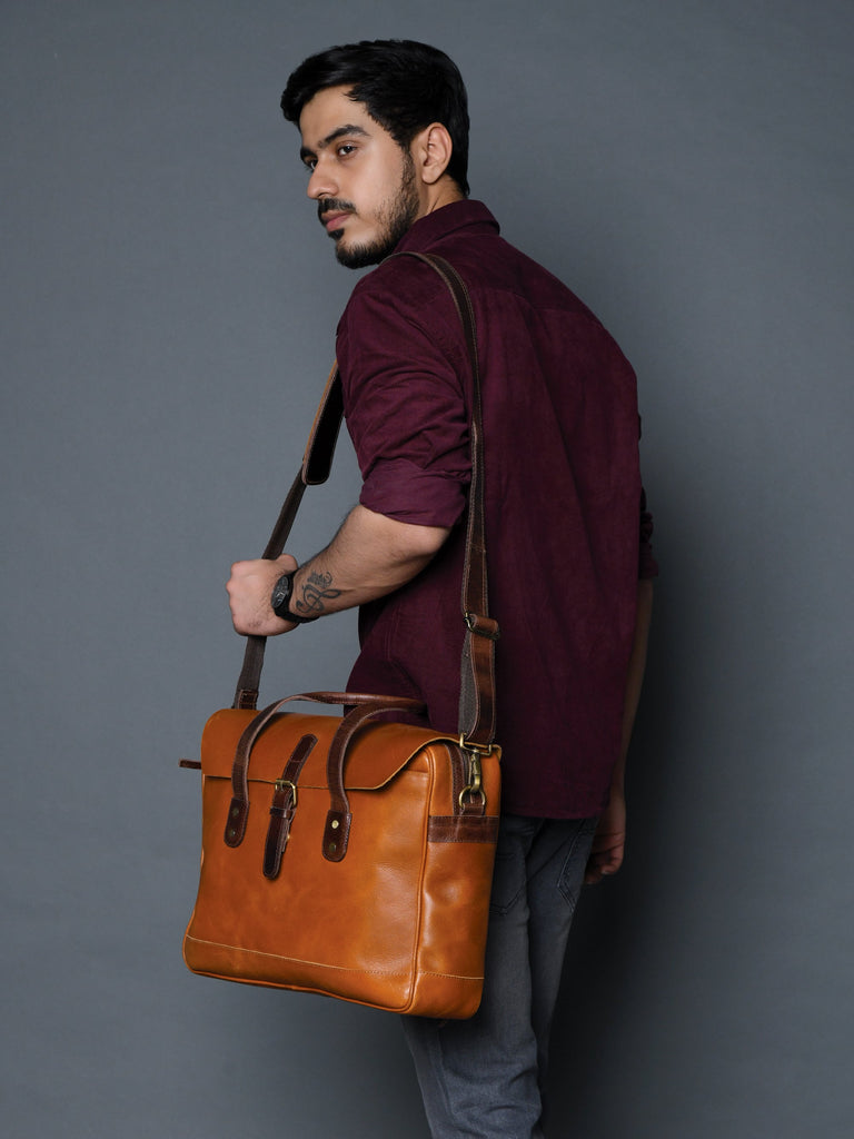 Executive Travel Briefcase Satchel Bag Classy Leather Bags
