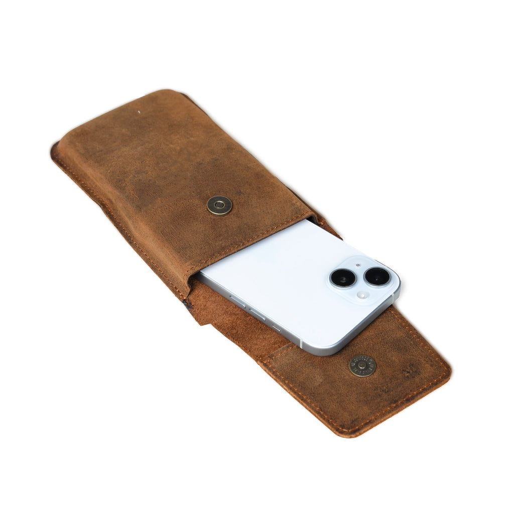 Classic Mobile Holster Waist Pouch Classy Leather Bags