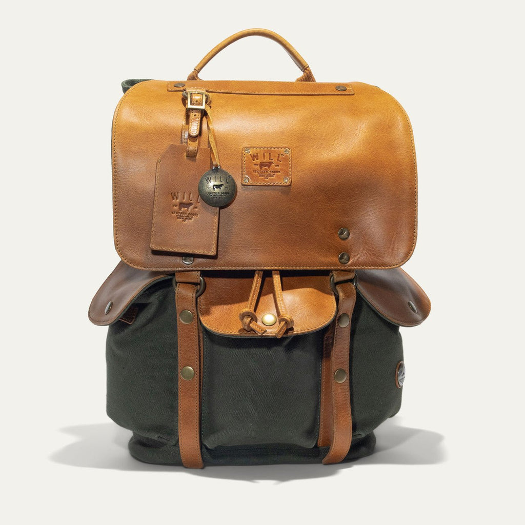 Lennon Canvas & Leather Backpack Will Leather Goods