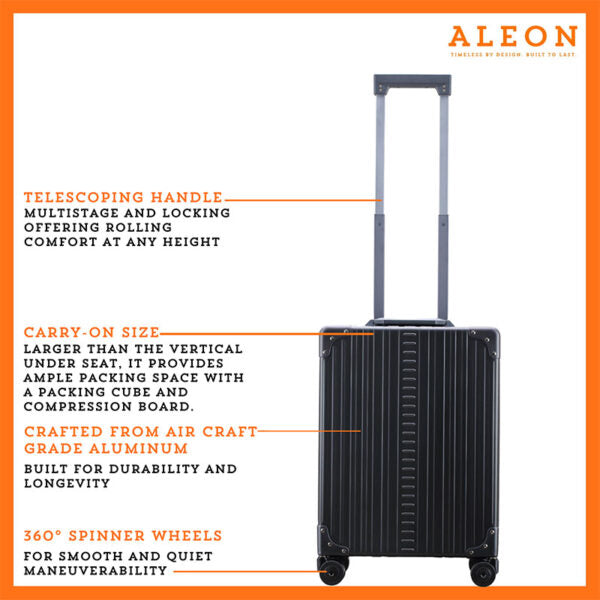 Aleon 21″ Aluminum Overnight Business Carry-On Aleon