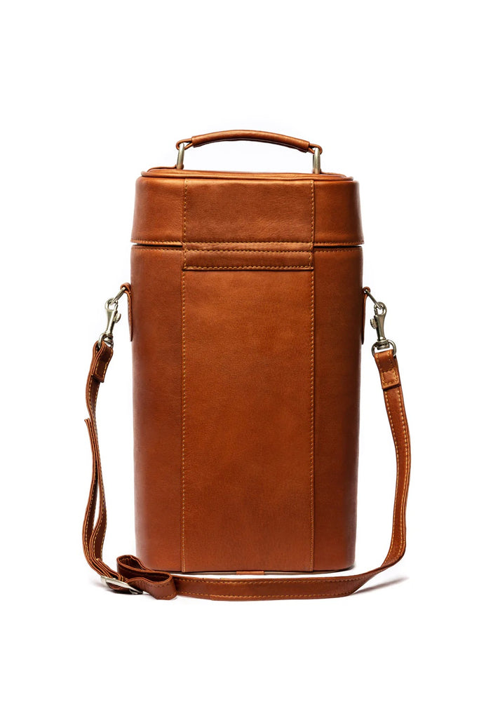 Piel Leather Double Deluxe Wine Carrier Piel