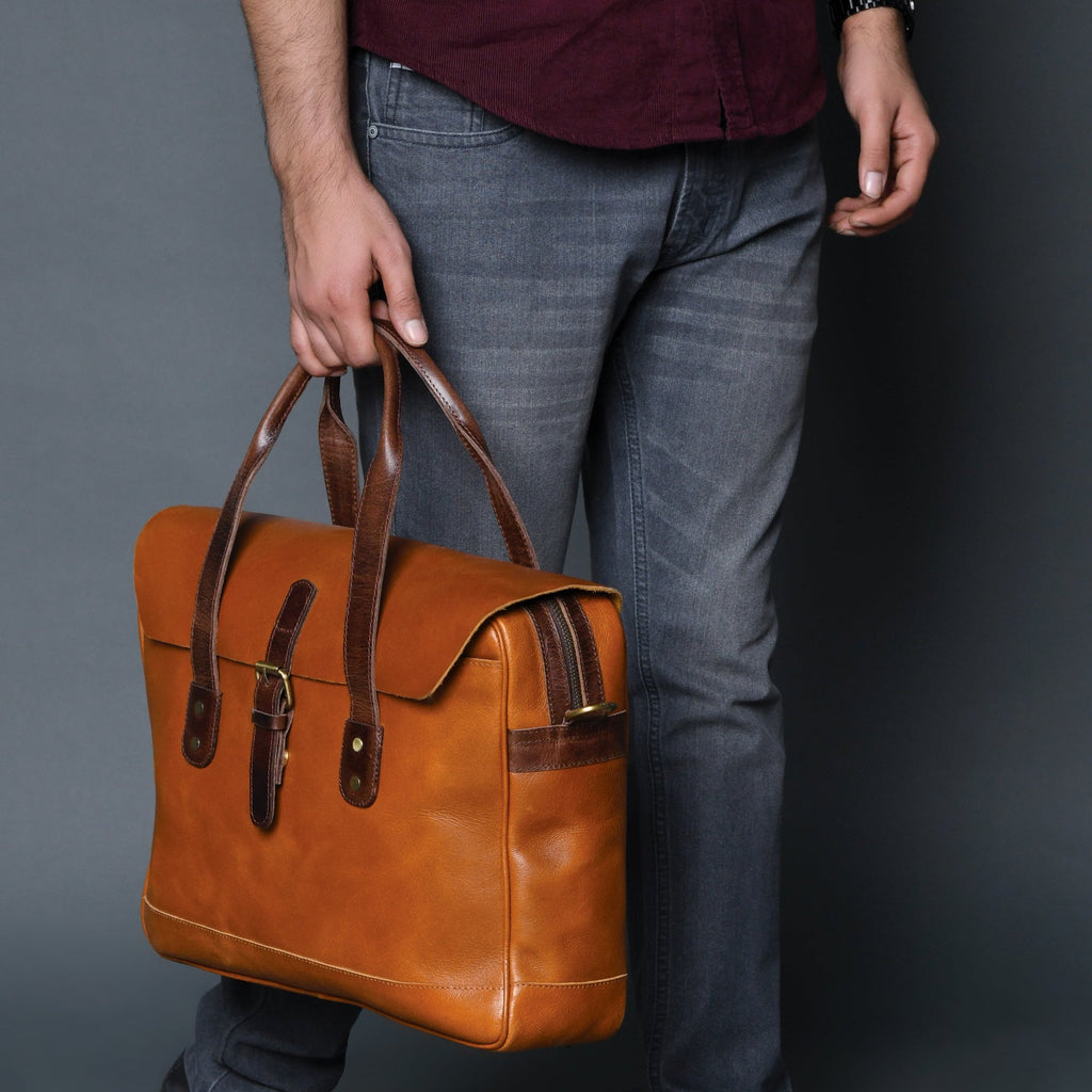 Executive Travel Briefcase Satchel Bag Classy Leather Bags