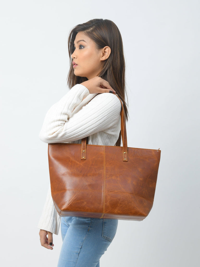 Kim & Blair Combo - Cocoa Brown Classy Leather Bags