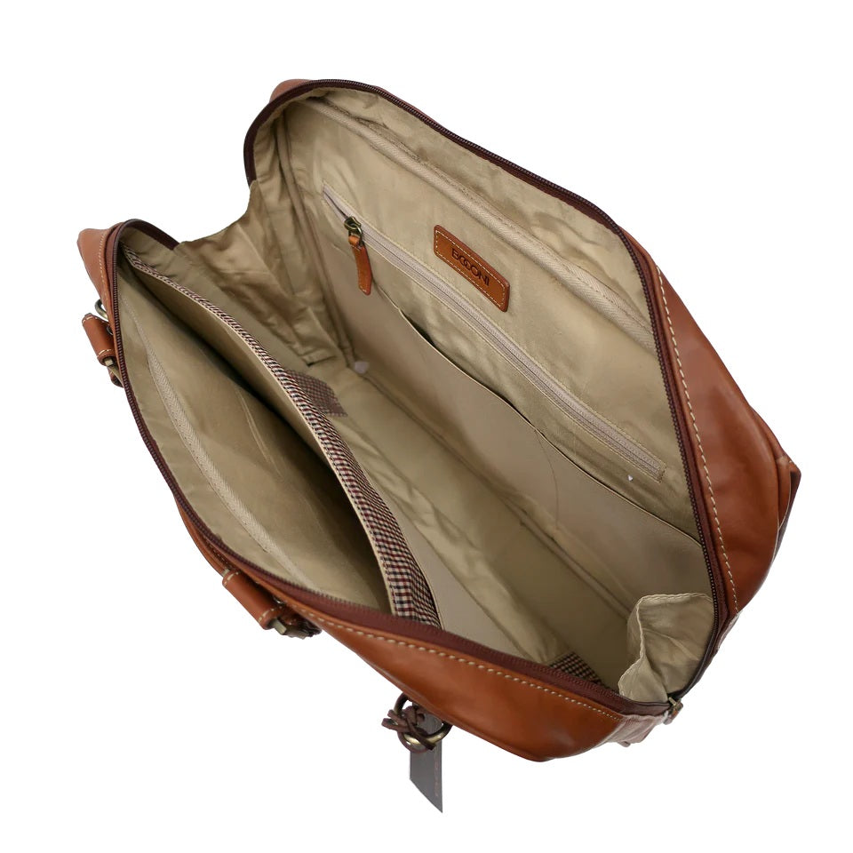 Boconi Bryant Leather Briefcase Analyst Bag Boconi