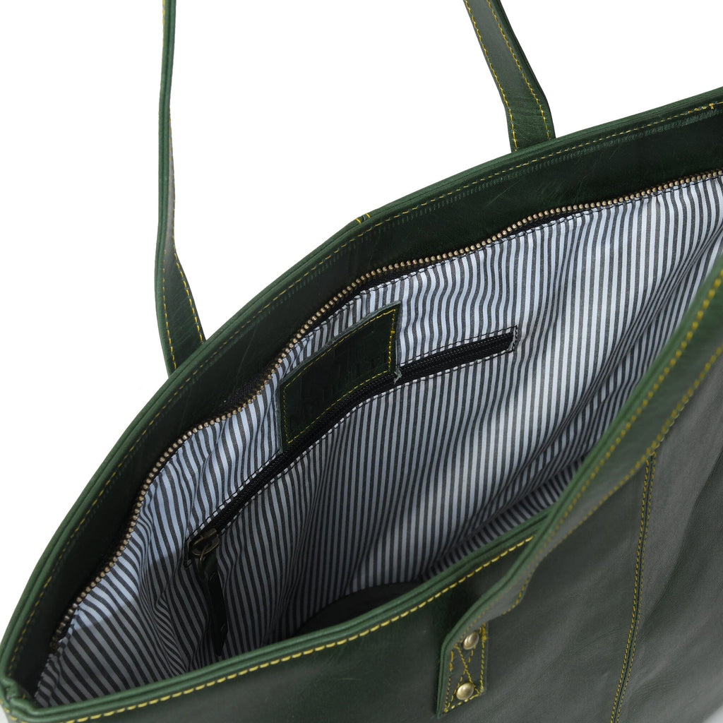 Kim & Blair Combo - Green Classy Leather Bags