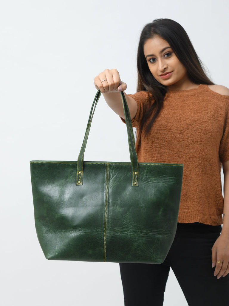Kim & Blair Combo - Green Classy Leather Bags