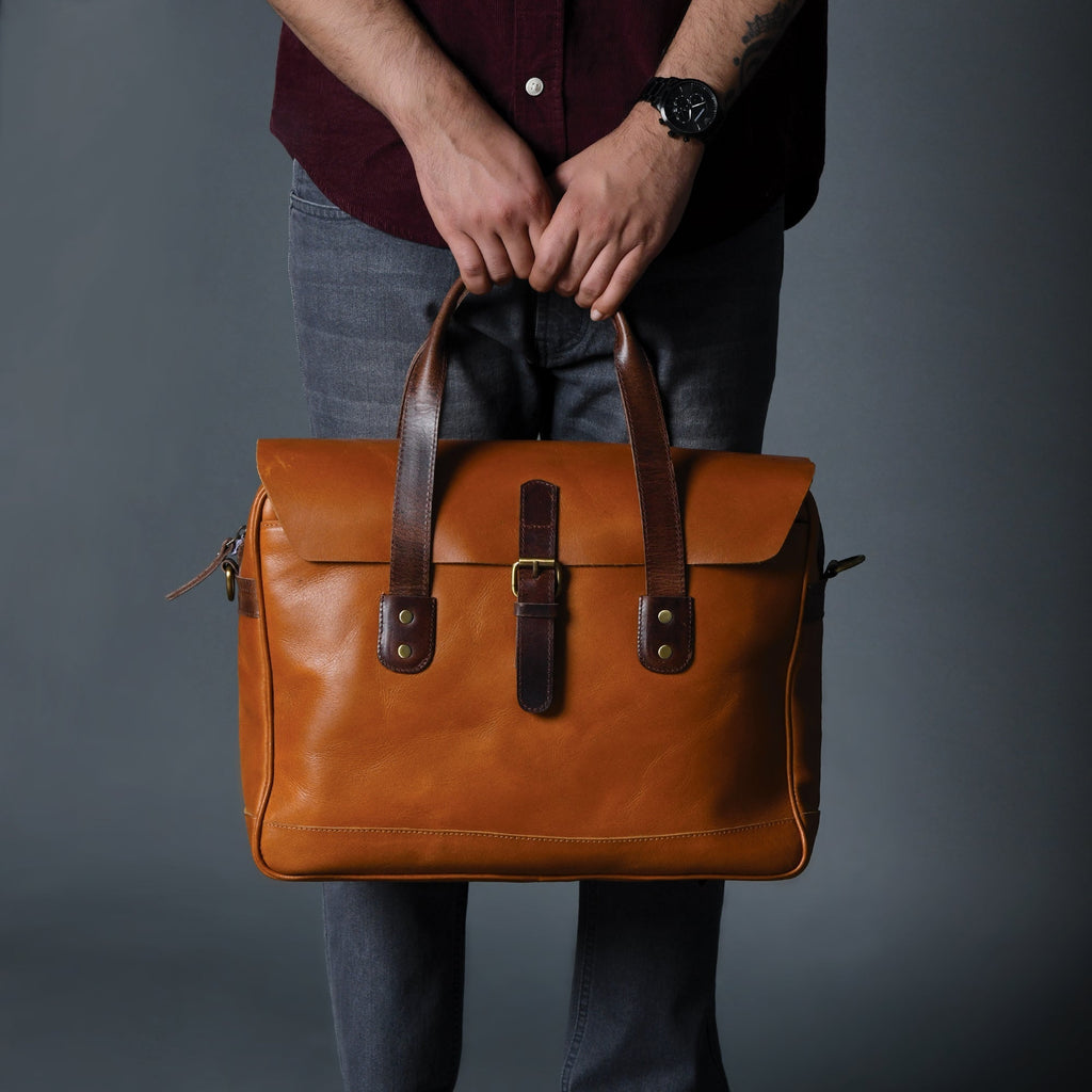 Executive Travel Briefcase Satchel Bag Classy Leather Bags