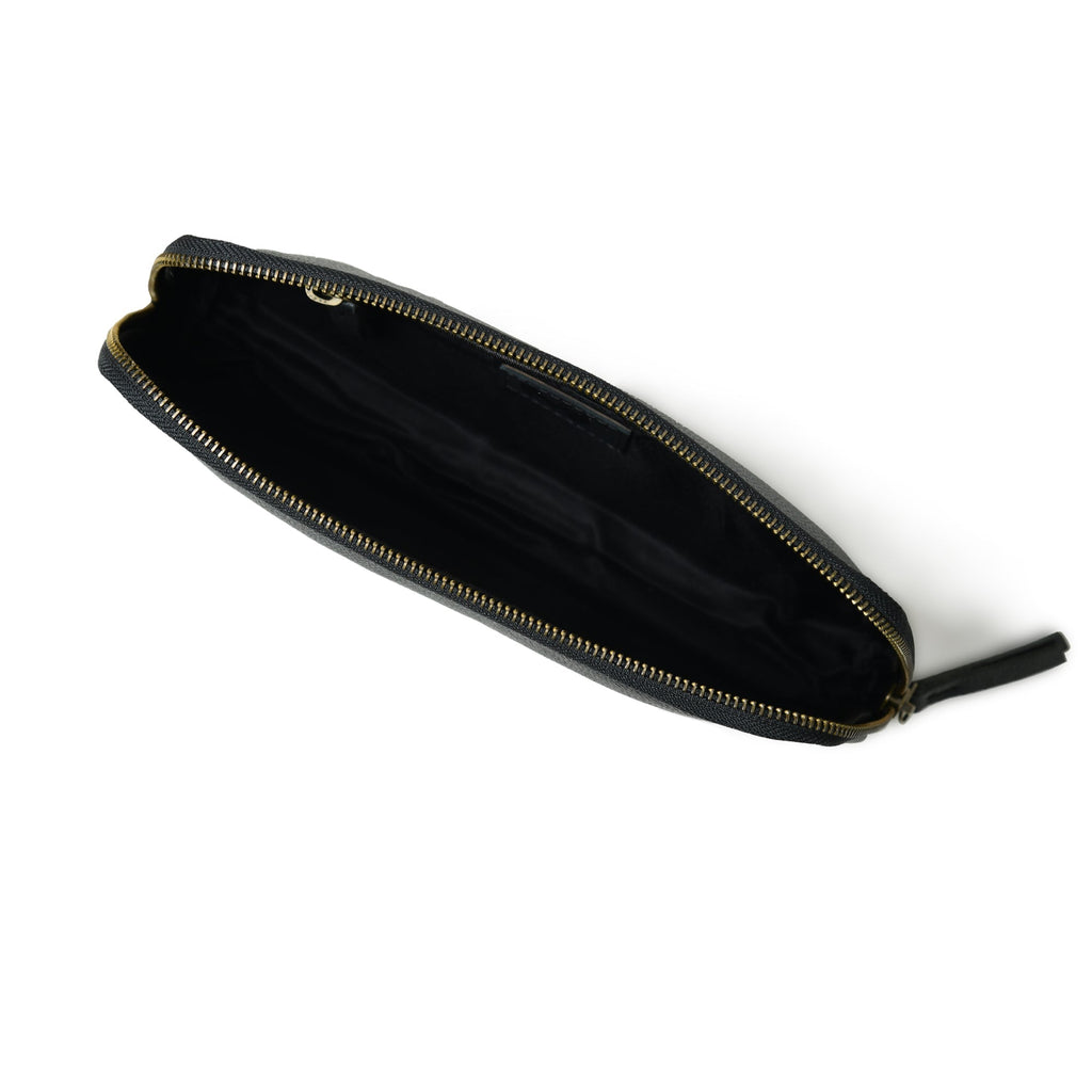 Classic Black Leather Clutch Classy Leather Bags