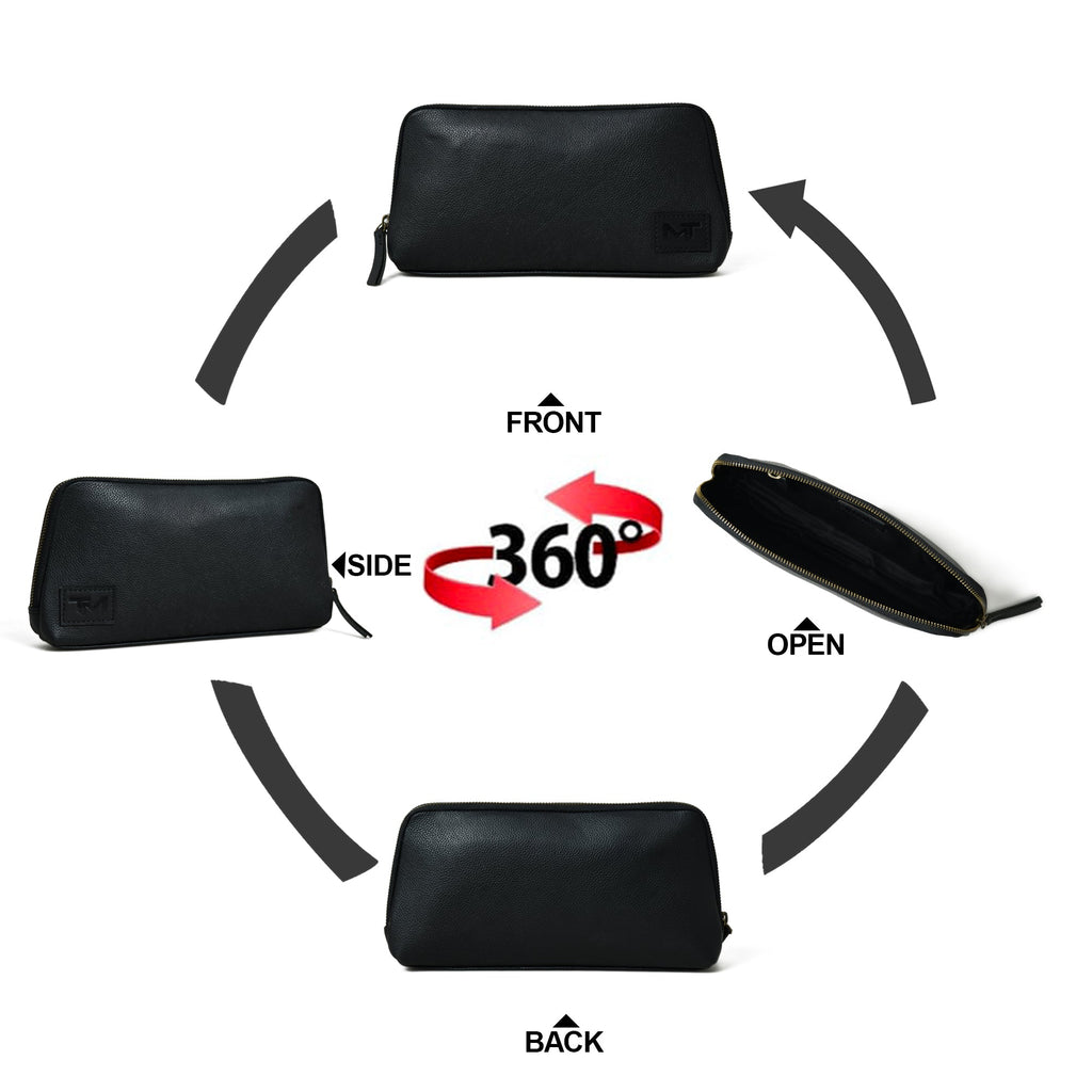 Classic Black Leather Clutch Classy Leather Bags