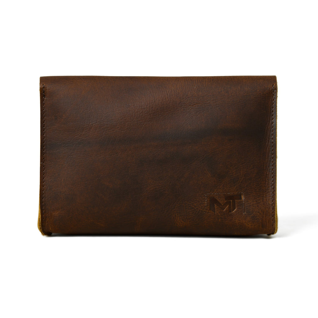 Chic Cocoa Leather Women's Clutch Classy Leather Bags