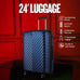24-inch Blue Hardcase Roller Luggage Sole Premise