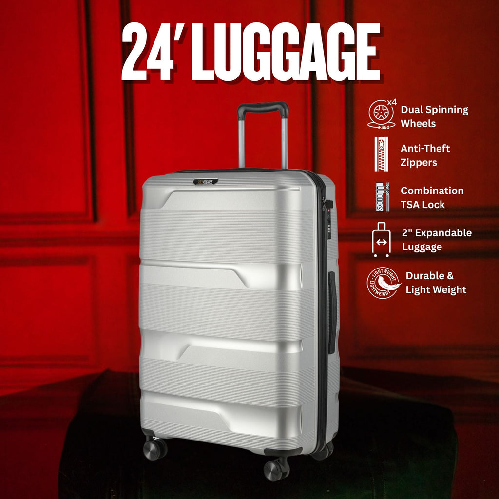 24-inch Silver Hardcase Roller Luggage Sole Premise