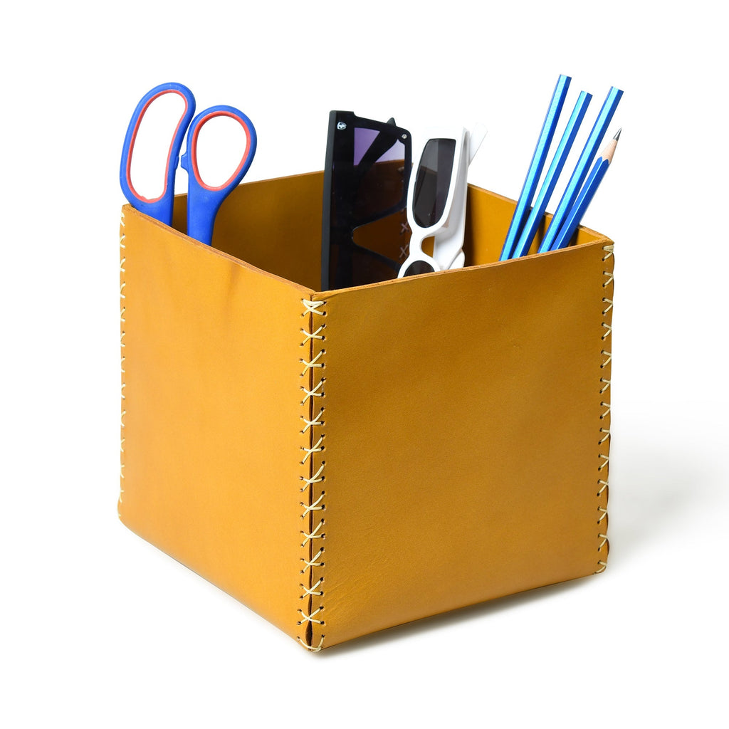 Multi Utility Leather Storage Box Classy Leather Bags