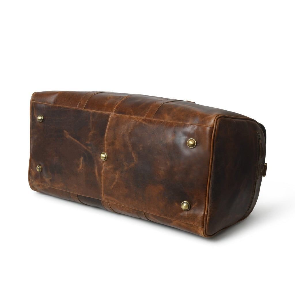 The Bolton Flap Duffel- Brown Classy Leather Bags
