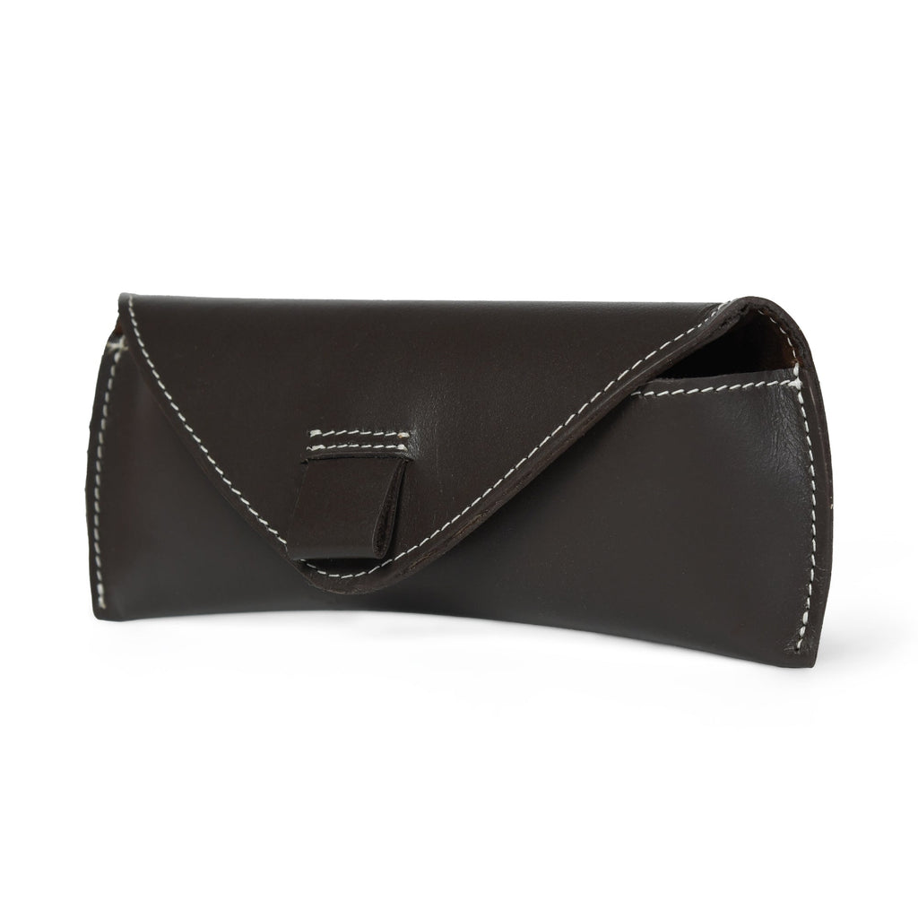 Brown Guard Leather Sunglass Case Classy Leather Bags