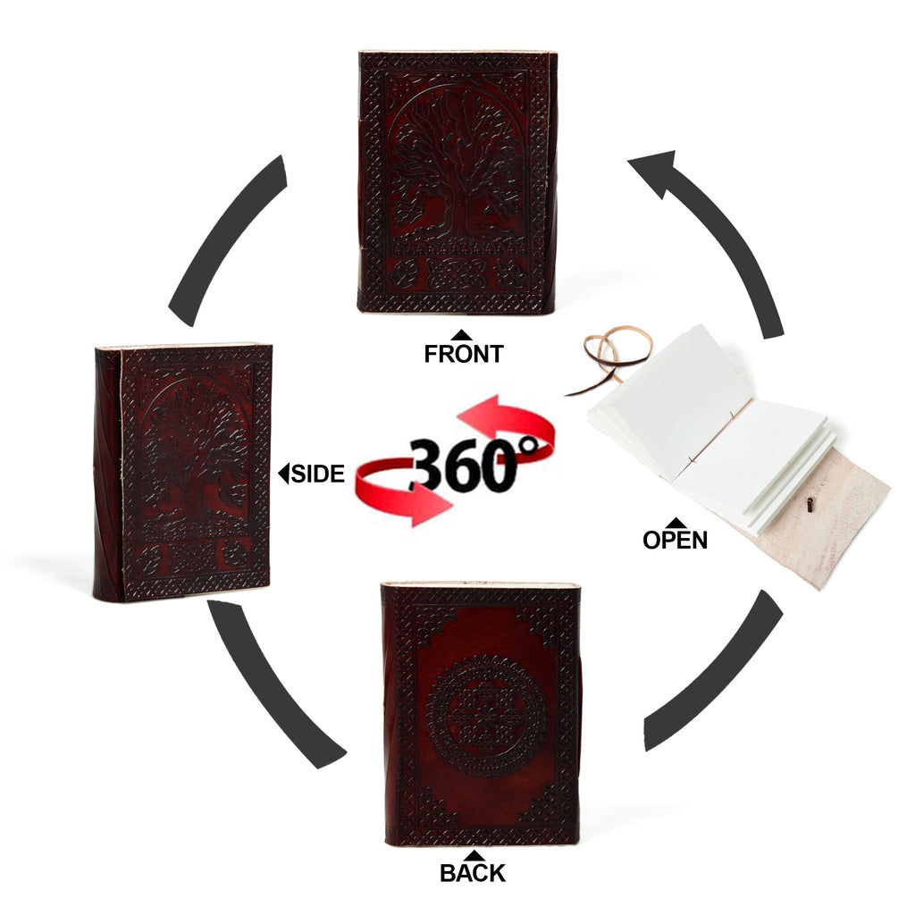 Nature's Wisdom Leather Journal Classy Leather Bags