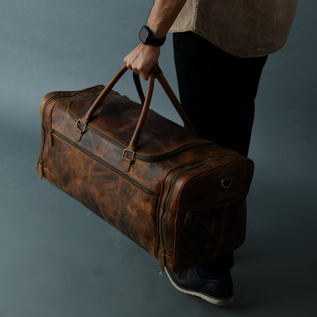 Cohen Buffalo Weekender Duffle Classy Leather Bags