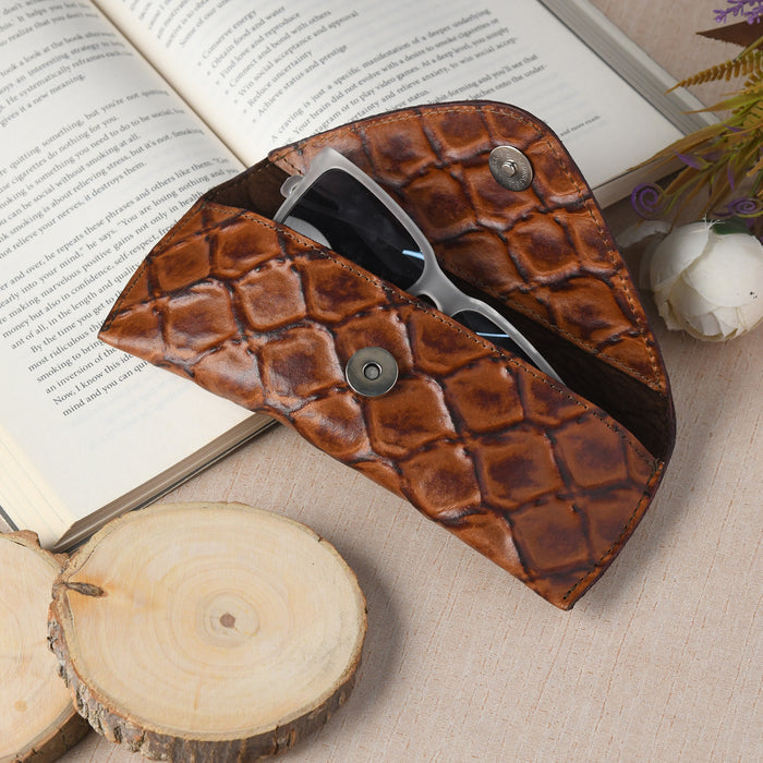 Croco Leather Sunglasses Cover Classy Leather Bags