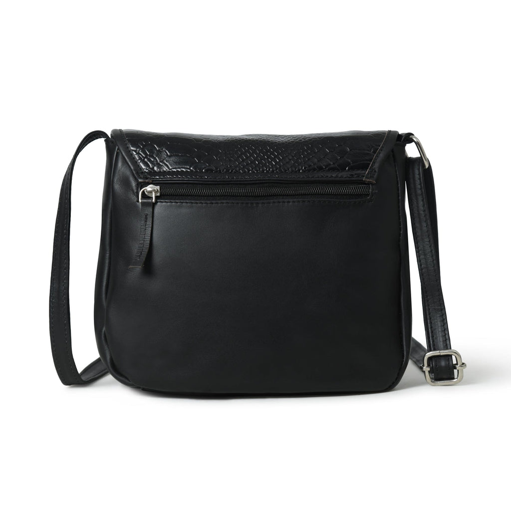 The Croco Satchel- Black Classy Leather Bags