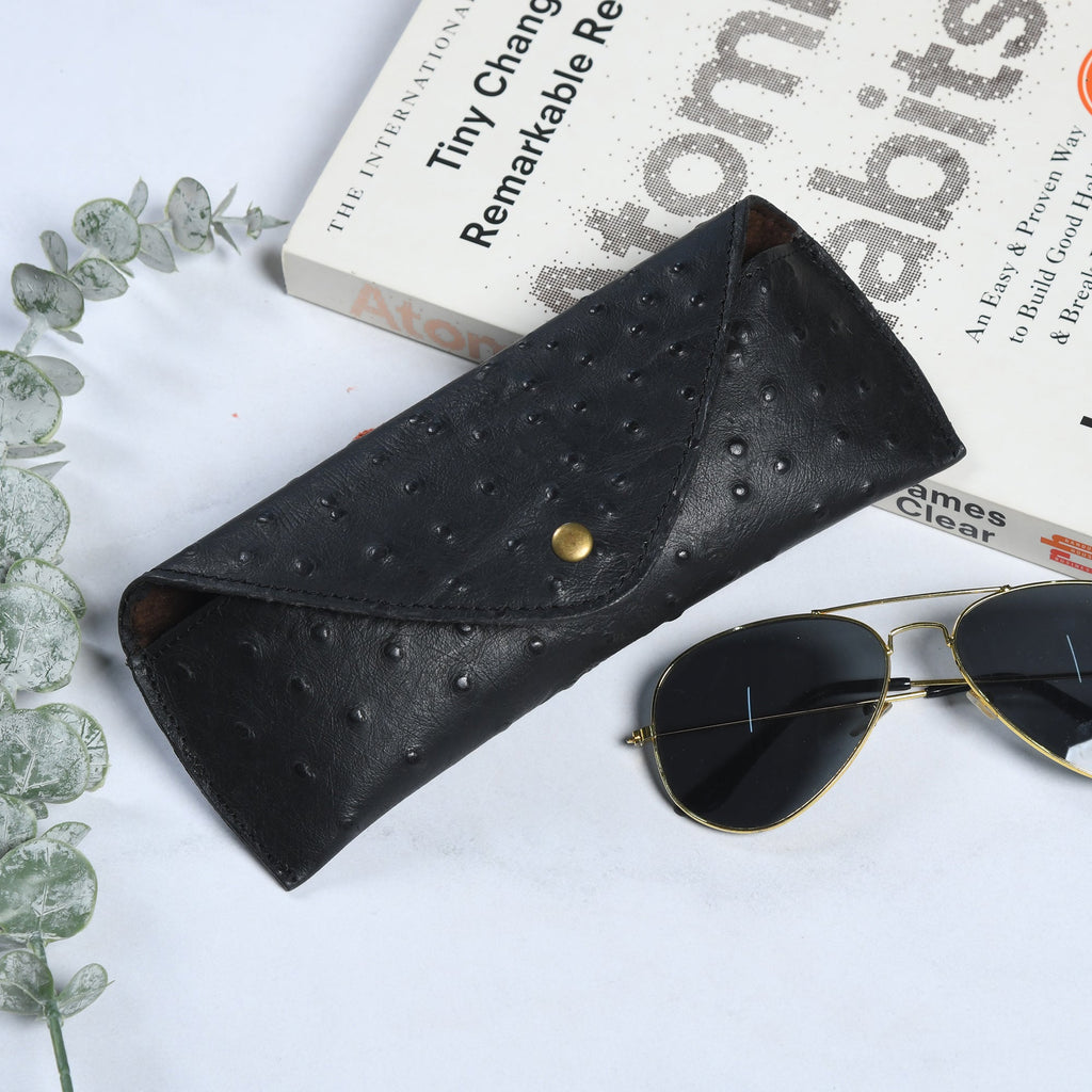 Black Leather Sunglasses Cover Classy Leather Bags