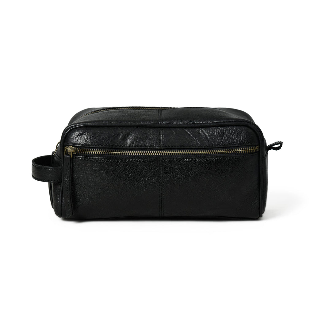 Midnight Deluxe Toiletry Bag -Single Section Classy Leather Bags