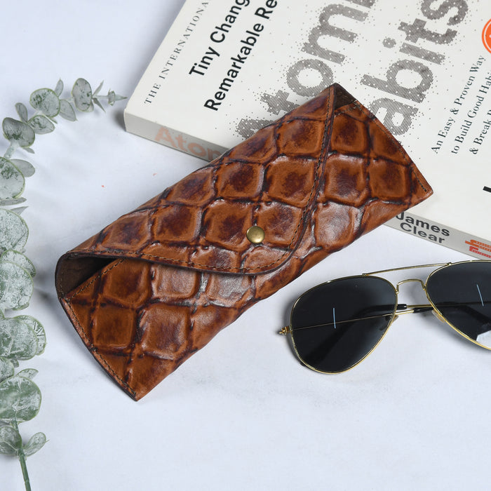 Croco Leather Sunglasses Cover Classy Leather Bags
