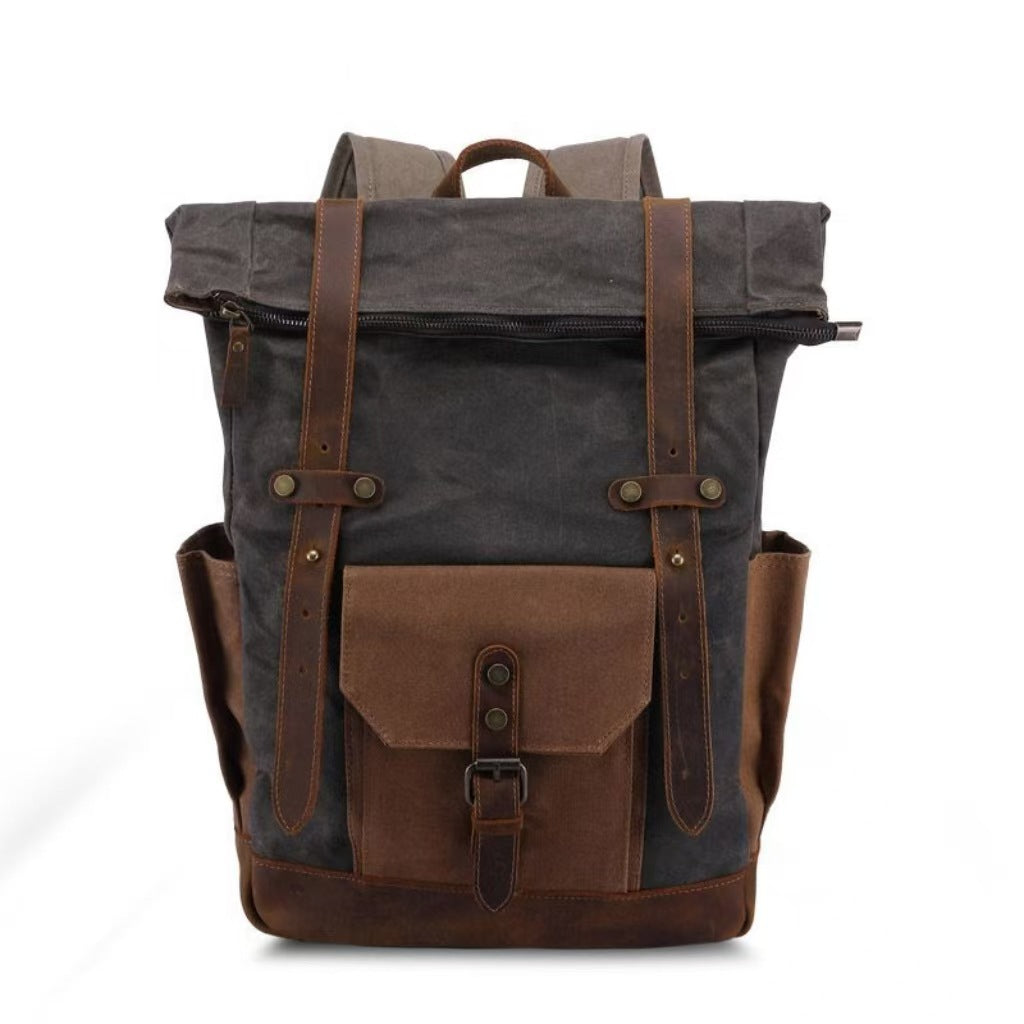 Vintage Oil Wax Waterproof Canvas Traveling Bag Social Buzz eSIMs