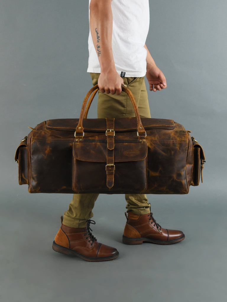 The Goldman Travel Duffel Classy Leather Bags