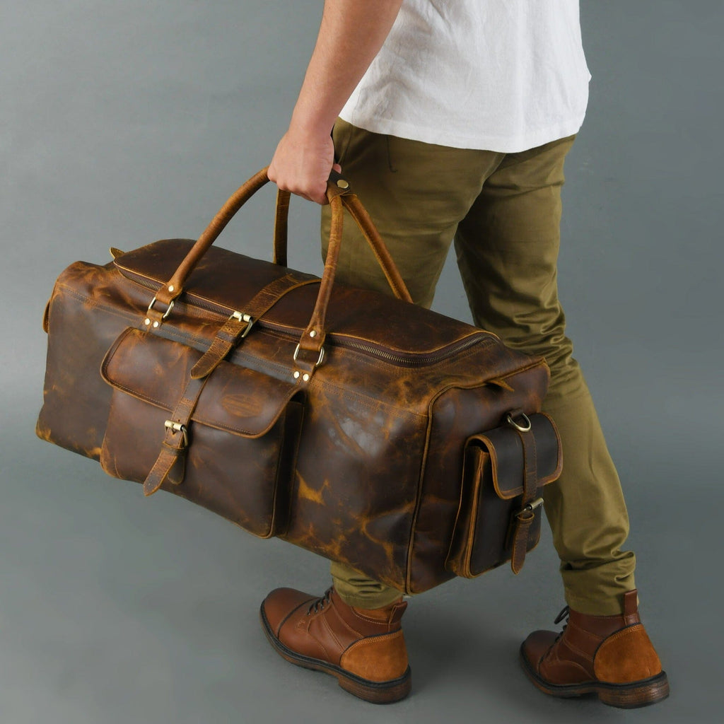 The Goldman Travel Duffel Classy Leather Bags