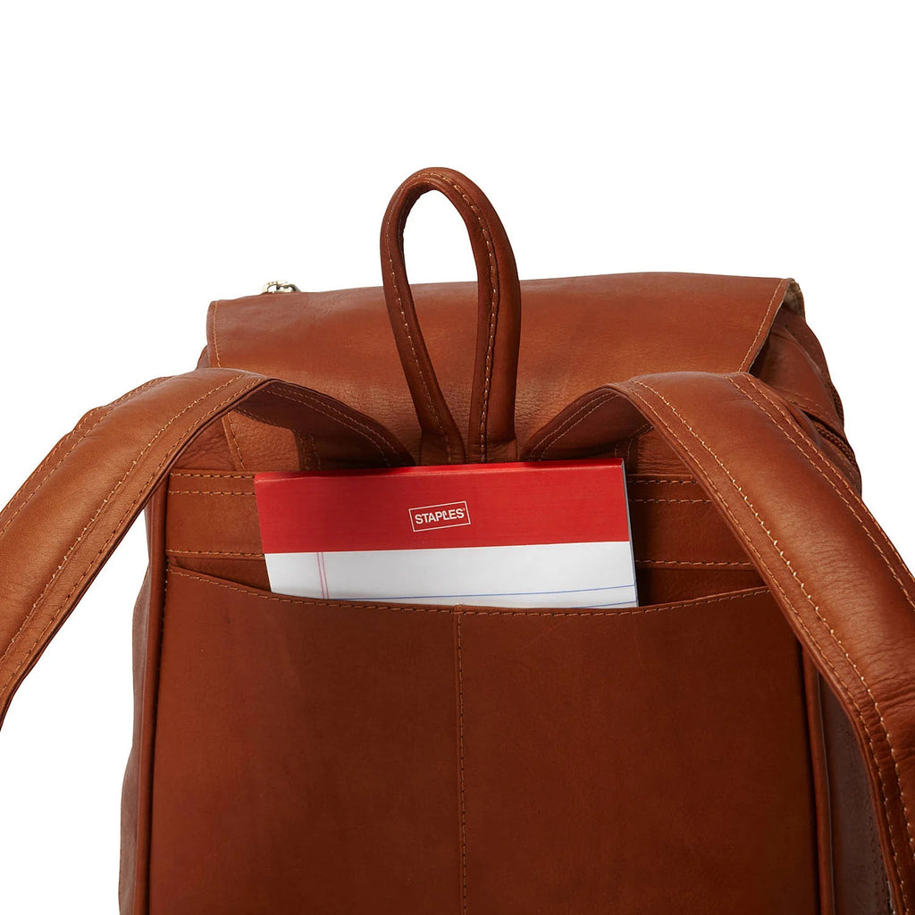 Piel Leather Flap Over Tablet Backpack Piel