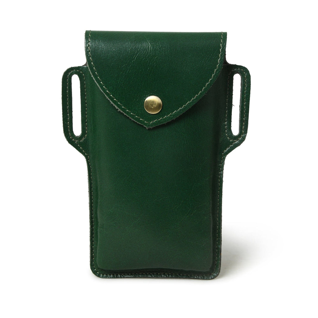 Mobile Holster Case- Green Classy Leather Bags