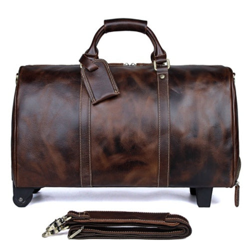Large Capacity Cowhide Trolley Travel Bag Social Buzz eSIMs