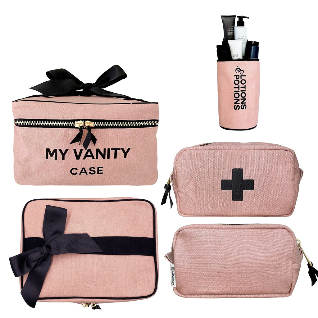 Beauty Gift Set Deal 3-Pack, Pink/Blush Bag-all