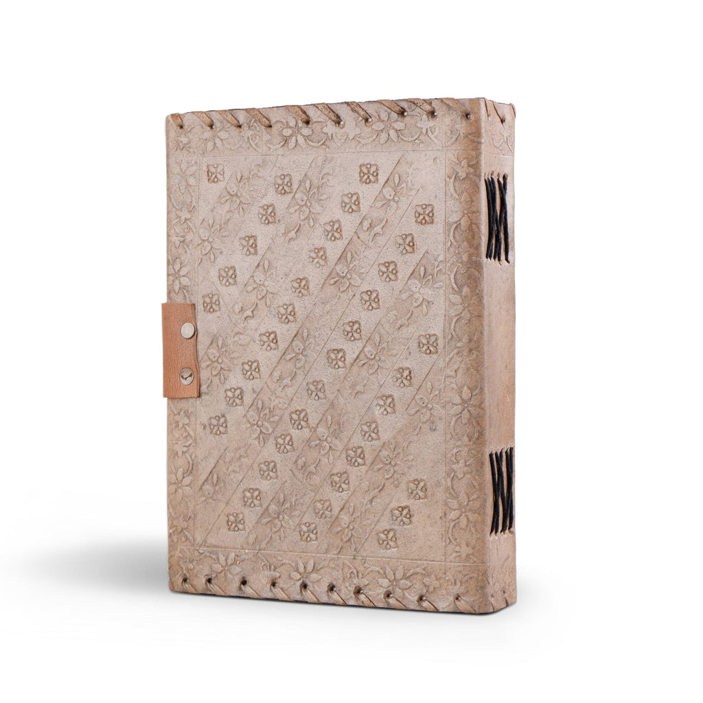 Handcrafted Vintage 4 Stone Leather Diary Classy Leather Bags