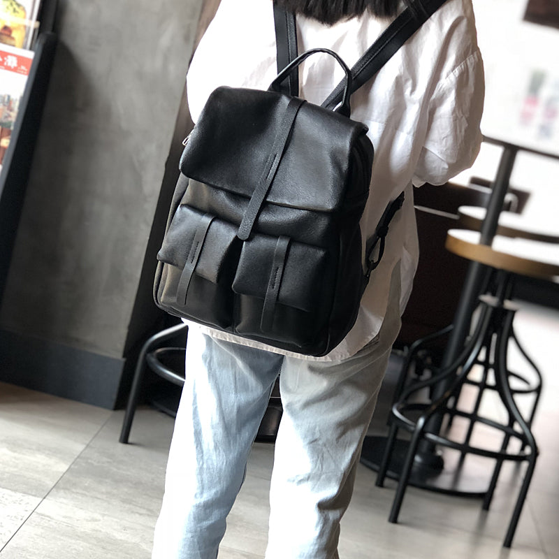 Women Full Grain Leather Backpack , Leather Laptop Backpack Purse, City School Bag, Best Gifts for her RockCow Leather Studio