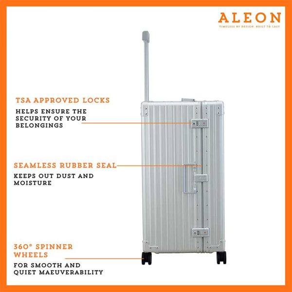 Aleon Aluminum 30″ International Trunk Checked Aleon