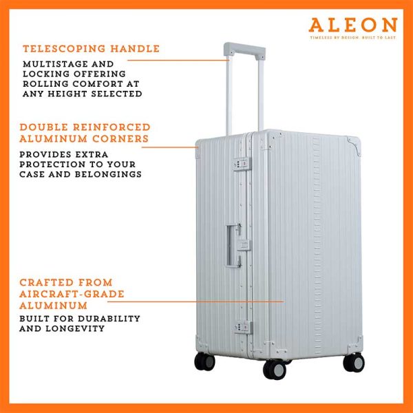 Aleon Aluminum 30″ International Trunk Checked Aleon