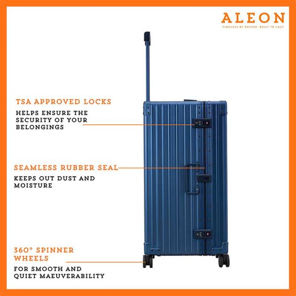 Aleon Aluminum 30″ International Trunk Checked Aleon