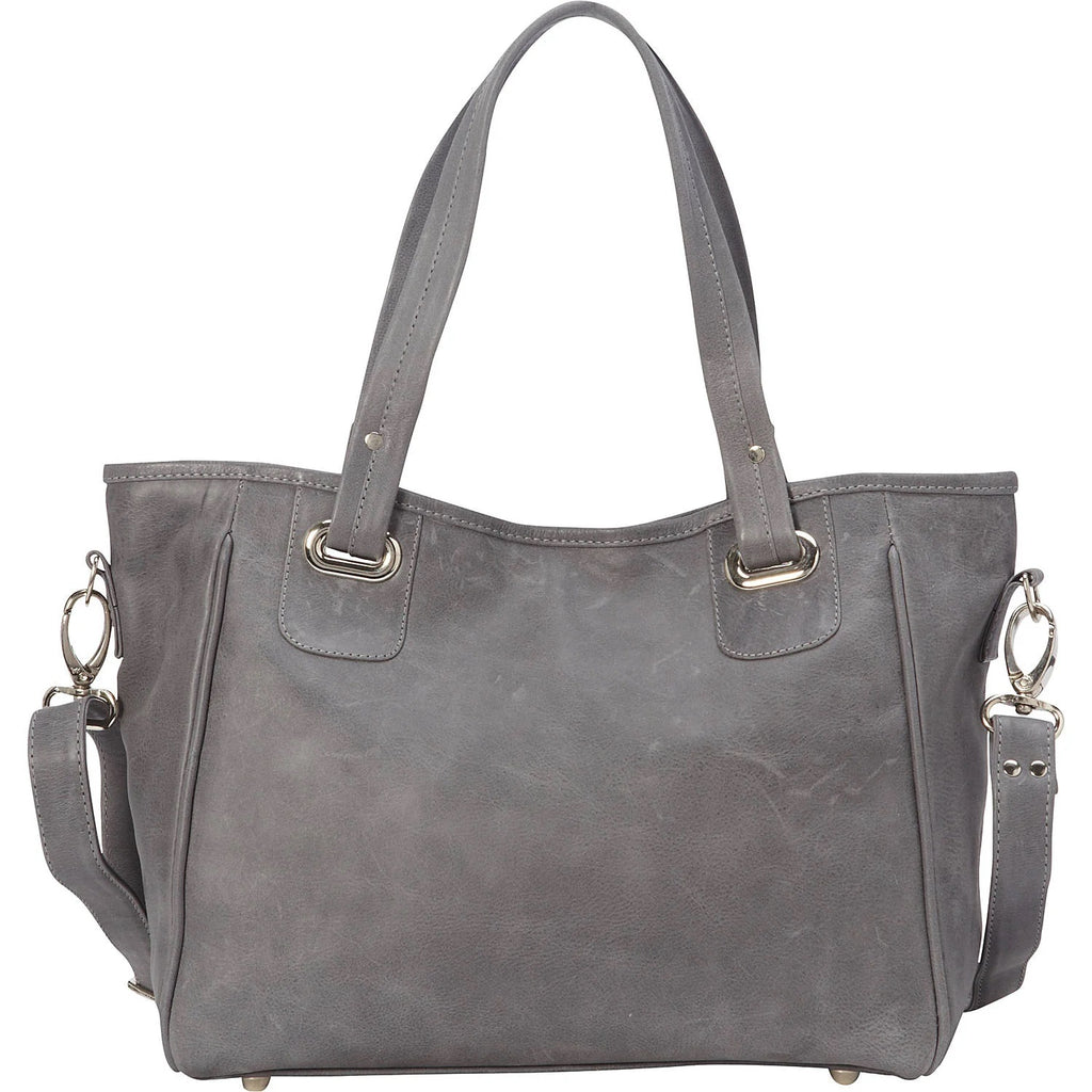 Piel Leather Open Tote/ Cross Body Bag Piel