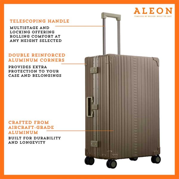 Aleon Aluminum 30" Macro Traveler Suitcase Aleon