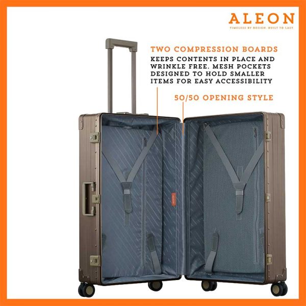 Aleon Aluminum 30" Macro Traveler Suitcase Aleon