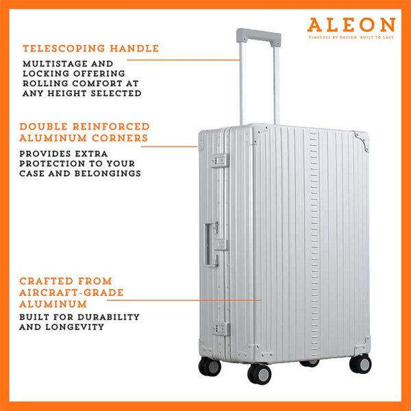 Aleon Aluminum 30" Macro Traveler Suitcase Aleon