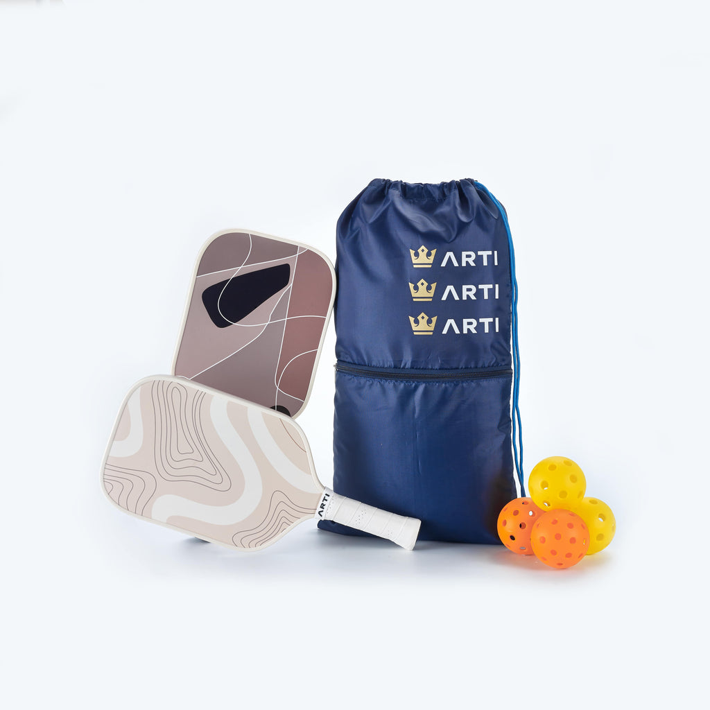 ARTI Fiberglass "Sandstorm" Pickleball Paddle Set ARTI