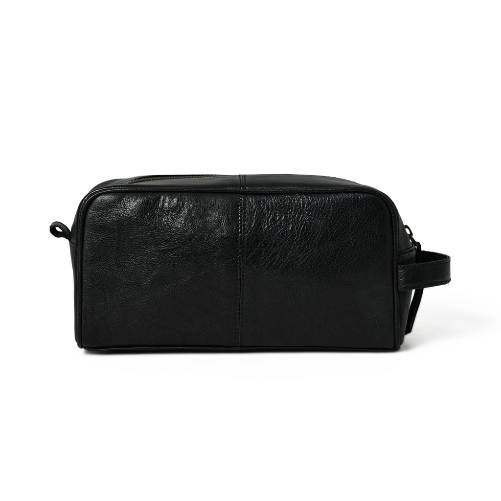 Midnight Deluxe Toiletry Bag -Single Section Classy Leather Bags