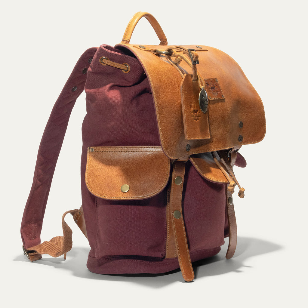Lennon Canvas & Leather Backpack Will Leather Goods