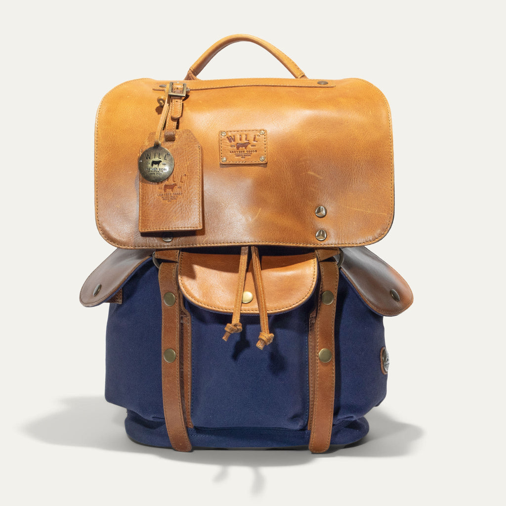 Lennon Canvas & Leather Backpack Will Leather Goods
