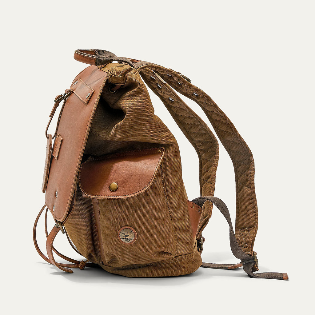 Lennon Canvas & Leather Backpack Will Leather Goods